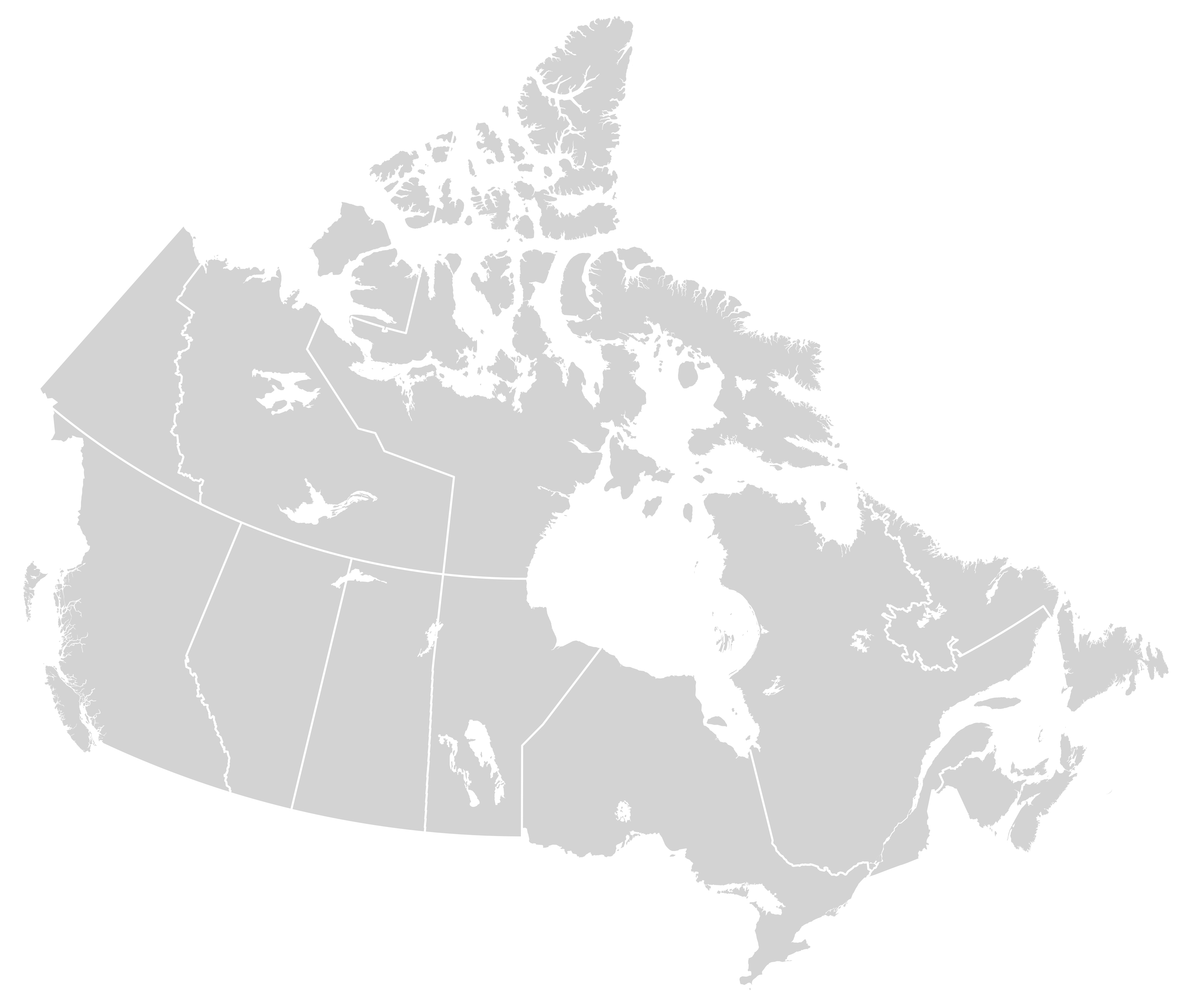 Map of Canada showing festival screening locations from coast to coast